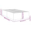 vidaXL Bettgestell ohne Matratze Rosa 120x190 cm Samt