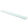vidaXL Regalboden Glas Transparent 110x15 cm