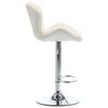vidaXL Barhocker 2 Stk. Creme Kunstleder