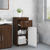 vidaXL Badezimmerschrank-Set TULUM Braun Eichen-Optik Holzwerkstoff