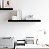 vidaXL Schweberegal Hochglanz-Schwarz 80x23,5x3,8 cm MDF