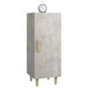 vidaXL Sideboard Betongrau 34,5x34x90 cm Holzwerkstoff