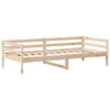 vidaXL Tagesbett und Bank mit Dach 90x200 cm Kiefernholz