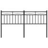 vidaXL Kopfteil Metall Schwarz 150 cm