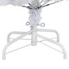 vidaXL K&uuml;nstlicher klappbarer Weihnachtsbaum Wei&szlig; 120 cm PVC und Stahl