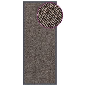 vidaXL Fu&szlig;matte getuftet 60x150 cm Dunkelbraun