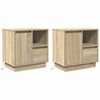 vidaXL Nachttisch 2 stk. Sonoma-Eiche 50 x 34,5 x 50 cm Holzwerkstoff