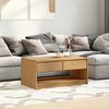 vidaXL Couchtisch SAUDA Eiche-Optik 99x55x45 cm Massivholz Kiefer
