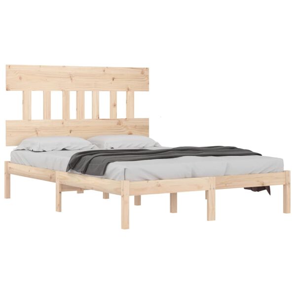 vidaXL Massivholzbett 200x200 cm