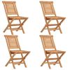 vidaXL 5-tlg. Garten-Essgruppe Massivholz Teak