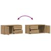 vidaXL TV-Schrank Artisan-Eiche 80x34x35,5 cm Holzwerkstoff