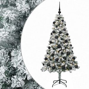 vidaXL K&uuml;nstlicher Weihnachtsbaum mit Kugel 120 cm 150 LEDs