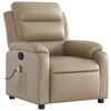 vidaXL Massagesessel Cappuccino-Braun Kunstleder
