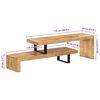 vidaXL TV-Lowboard Massivholz Mango