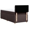 vidaXL Boxspringbett mit Matratze Dunkelbraun 90x200 cm Stoff