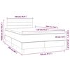 vidaXL Boxspringbett mit Matratze Dunkelgr&uuml;n 120x200 cm Samt