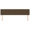 vidaXL Kopfteile 2 Stk. Dunkelbraun 90x5x78/88 cm Stoff