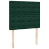 vidaXL Ottoman-Bett mit Matratzen Dunkelgr&uuml;n 120x200 cm Samt