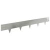 vidaXL Raseneinfassung 10 pcs 100 x 15 cm Stahl Silber