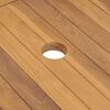 vidaXL Waschtisch mit Creme Marmorbecken Massivholz Teak