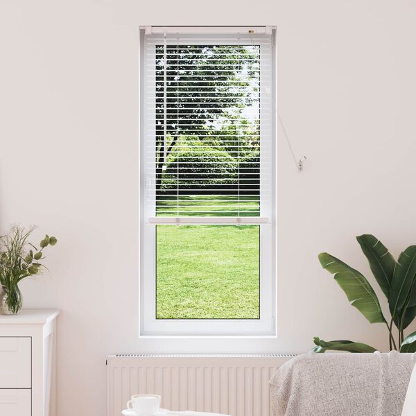vidaXL Venetianer Jalousie Verstellbar Wei&szlig; 150 x 50 cm PVC