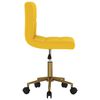 vidaXL Esszimmerstühle 4 Stk. Drehbar Senfgelb Samt