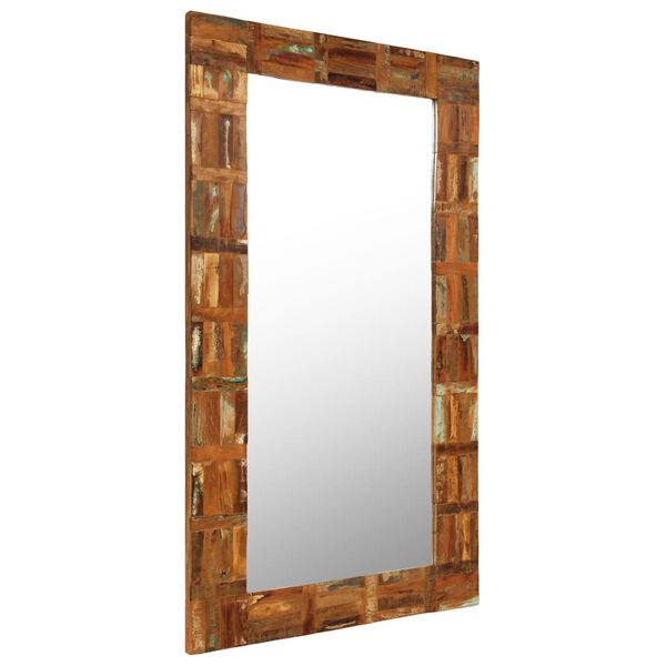 vidaXL Wandspiegel Altholz Massiv 60x120 cm