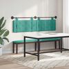 vidaXL H&auml;ngevorderseite Wandmontiert T&uuml;rkis 190 x 55 x 5 cm Samt