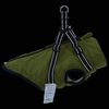 vidaXL Hundemantel mit Geschirr Olivegr&uuml;n S Fleece und Polyester