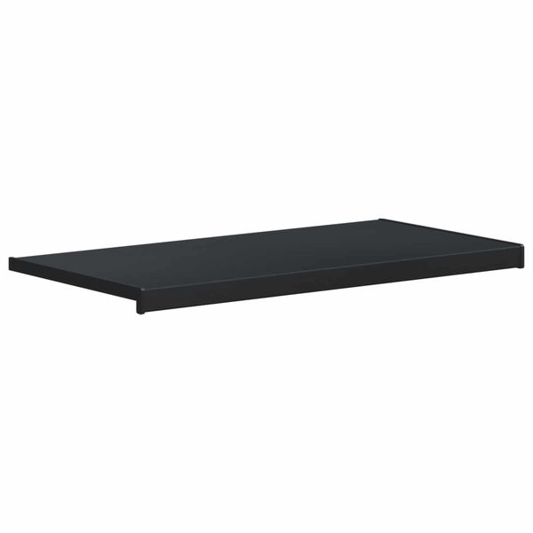 vidaXL Fensterbank Anthrazit mit Holzmaserung 100 x 40 x 4,5 cm PVC
