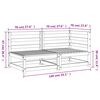 vidaXL Gartensofa 2-Sitzer Massivholz Douglasie