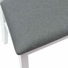 vidaXL Esszimmerst&uuml;hle 2 pcs Wei&szlig; 50 x 52,5 x 91 cm Massives Gummiholz