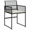 vidaXL 17-tlg. Garten-Essgruppe mit Kissen Schwarz Poly Rattan