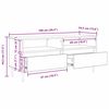 vidaXL TV-Schr&auml;nk Schwarz Eichen-Optik 100 x 34,5 x 44,5 cm