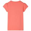 Kinder-T-Shirt mit Fl&uuml;gel&auml;rmeln Korallenrosa 128