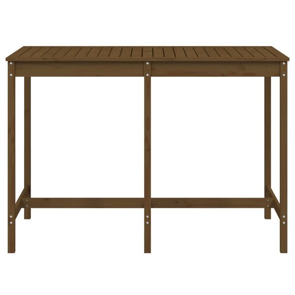 vidaXL Gartentisch Honigbraun 159,5x82,5x110 cm Massivholz Kiefer