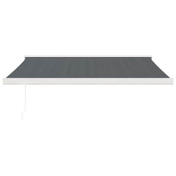 vidaXL Markise Einziehbar Anthrazit 3x2,5 m Stoff und Aluminium