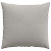 vidaXL Sofakissen 2 St&uuml;ck Hellgrau 45 x 45 cm Stoff
