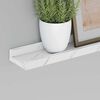 vidaXL Wandregal 2 pcs Wei&szlig; Marmor 80 x 9 x 3 cm Holzwerkstoff
