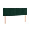 vidaXL Boxspringbett mit Matratze Dunkelgr&uuml;n 140x190 cm Samt