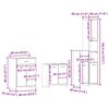 vidaXL 4-tlg. Badm&ouml;bel-Set Altholz-Optik Holzwerkstoff