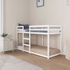 vidaXL Etagenbett Wei&szlig; 75x190 cm Massivholz Kiefer