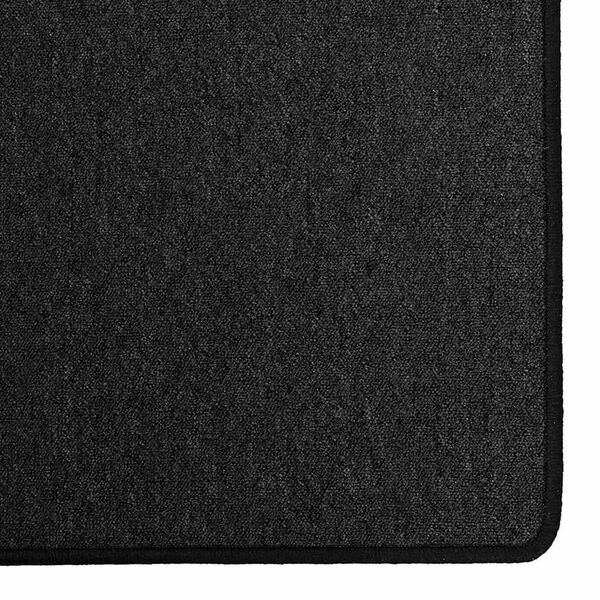 vidaXL Teppichl&auml;ufer Anthrazit 80 x 500 cm 100% Polypropylen