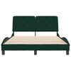 vidaXL Bettgestell ohne Matratze Dunkelgr&uuml;n 140x190 cm Samt
