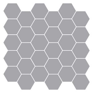 vidaXL Sechseckige Fliese 50 pcs Grau 30 x 30 cm Polyurethan und PET
