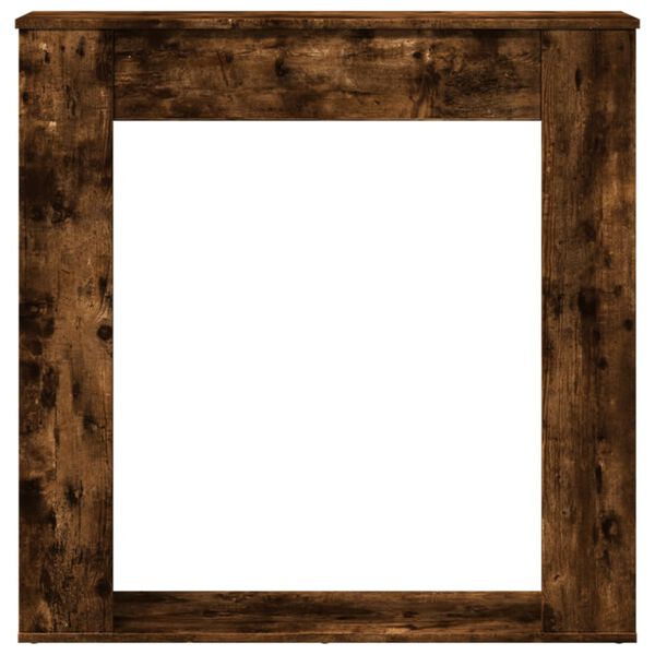 vidaXL Kaminumrandung Räuchereiche 100x20x100 cm Holzwerkstoff