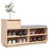 vidaXL Schuhregal 110x34x61 cm Massivholz Kiefer