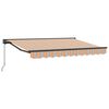 vidaXL Manuell einziehbare Markise Orange, Grau und Blau 3,5 x 2 m
