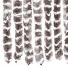 vidaXL Fliegenvorhang Taupe und Wei&szlig; 90x200 cm Chenille