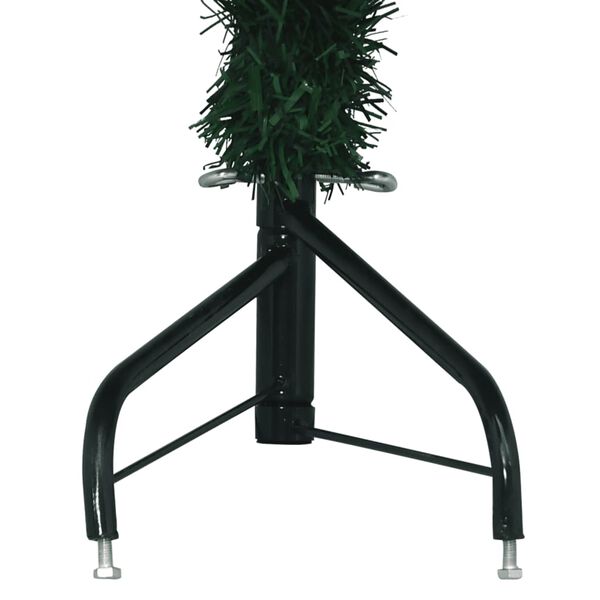vidaXL K&uuml;nstlicher Eck-Weihnachtsbaum Gr&uuml;n 240 cm PVC